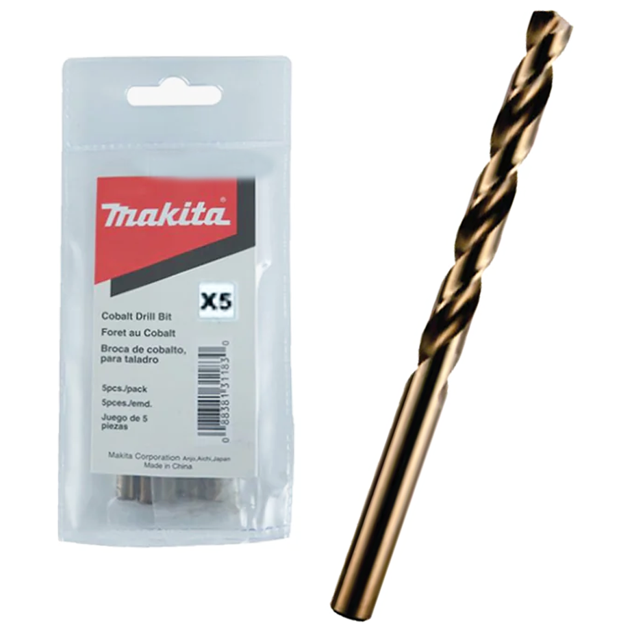 Makita HSS-Co Metal Drill Bit Set 5Pcs (Cobalt) | Makita by KHM Megatools Corp. Makita HSS-Co Metal Drill Bit Set 5Pcs (Cobalt) | Makita by KHM Megatools Corp.